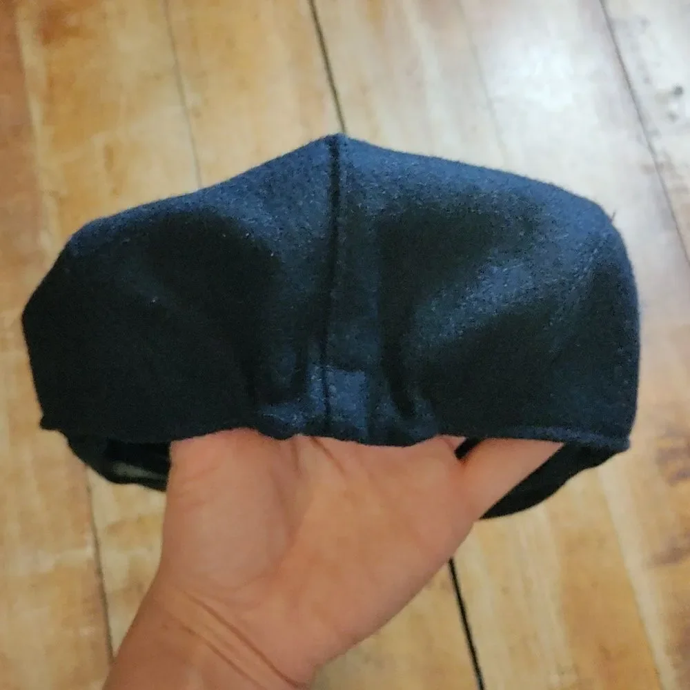 Newsboy Hat Size 4 to 6 Navy Blue Scally Cap Easter Spring Wedding Formal Preppy